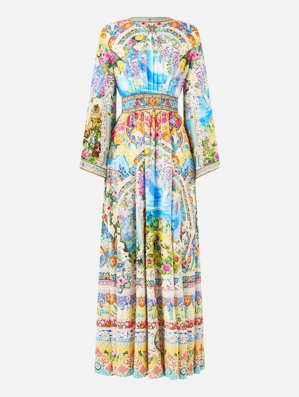 Camilla kimono sleeve dress with shirring detail - Picture 7 of 15